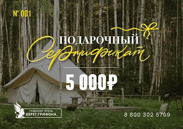 Подарочный сертификат Берег Грифона